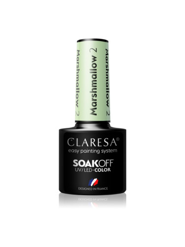 Claresa SoakOff UV/LED Color Marshmallow гел лак за нокти цвят 2 5 гр.