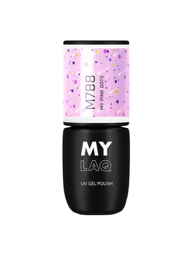 MYLAQ UV Gel Polish гел лак за нокти цвят My Pink Dots 5 мл.