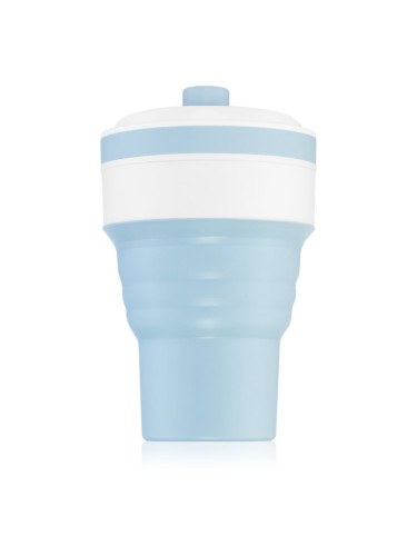 KidPro Collapsible Mug чаша със сламка Blue 350 мл.