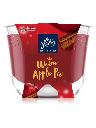 GLADE Warm Apple Pie ароматна свещ с аромат Apple, Cinnamon, Baked Crisp 224 гр.