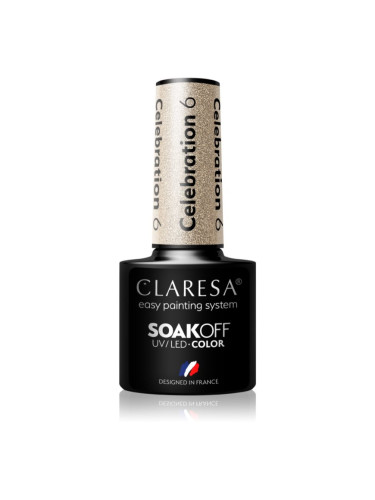 Claresa SoakOff UV/LED Color Celebration гел лак за нокти цвят 6 5 гр.