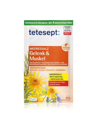 Tetesept Sea Bath Salt Muscles And Joints успокояваща сол за вана 80 гр.