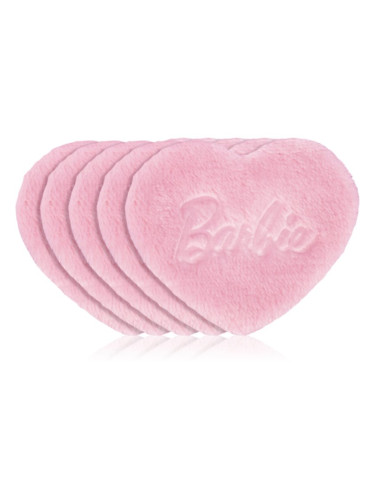 GLOV Barbie Ultrasoft Reusable Pads тампони за почистване на грим, които могат да се перат тип Hearts Pink 5 бр.