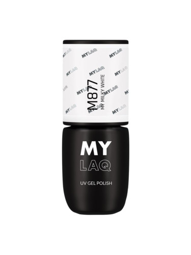 MYLAQ UV Gel Polish гел лак за нокти цвят My Milky White 5 мл.