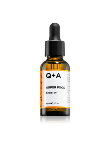 Q+A Super Food антиоксидантно масло за лице  за дневна и нощна употреба 30 мл.