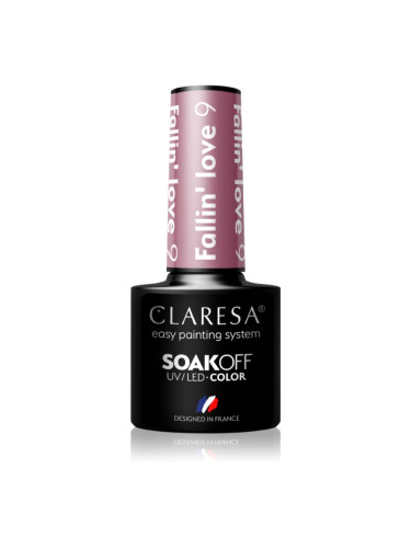 Claresa SoakOff UV/LED Color Fallin' Love гел лак за нокти цвят 9 5 гр.