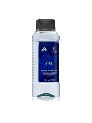 Adidas UEFA Champions League Star освежаващ душ гел за мъже 250 мл.