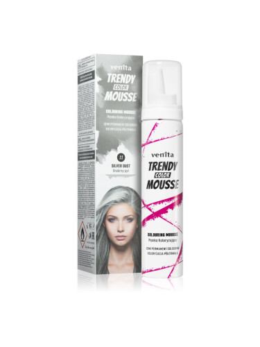 Venita Trendy Color Mousse оцветяващ мус без амоняк цвят No. 11 - Silver Dust 75 мл.