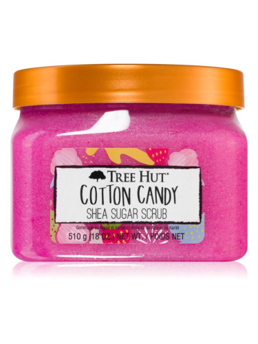 Tree Hut Cotton Candy Shea Sugar Scrub захарен скраб за тяло 510 гр.
