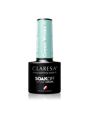 Claresa SoakOff UV/LED Color Green Winks гел лак за нокти цвят 4 5 гр.