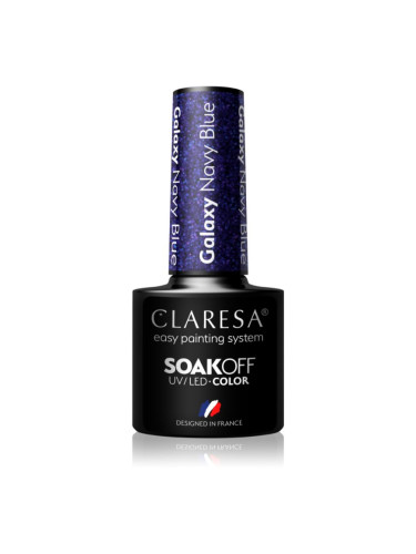Claresa SoakOff UV/LED Color Galaxy гел лак за нокти цвят Navy Blue 5 гр.