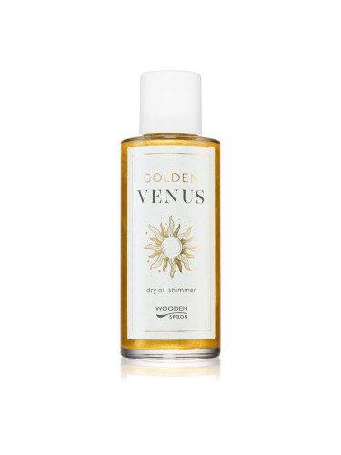 WoodenSpoon Golden Venus сухо масло с блестящи частици 100 мл.