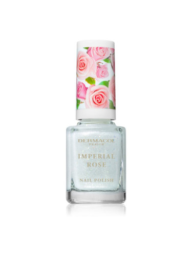 Dermacol Imperial Rose лак за нокти с блестящи частици цвят 01 11 мл.