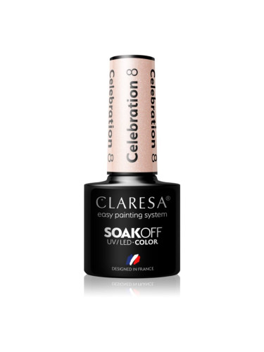 Claresa SoakOff UV/LED Color Celebration гел лак за нокти цвят 8 5 гр.