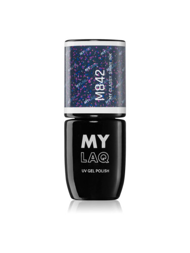 MYLAQ UV Gel Polish гел лак за нокти цвят My Classy Shiny Ink 5 мл.