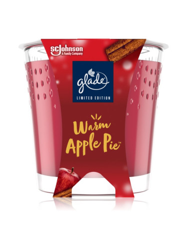 GLADE Warm Apple Pie ароматна свещ с аромат Apple, Cinnamon, Baked Crisp 129 гр.