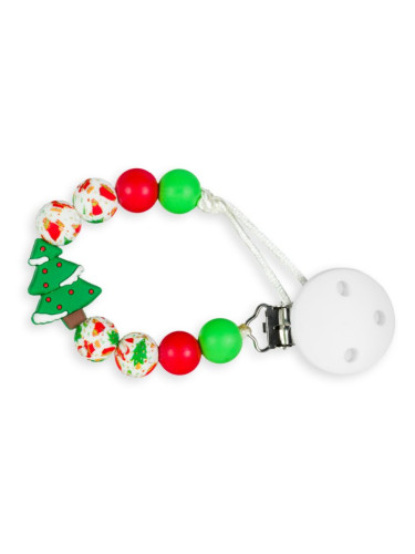 KidPro Pacifier Holder клипс за биберон Christmas Tree 1 бр.