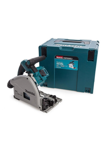 Циркуляр акумулаторен, ръчен, Makita DSP600ZJ, 18+18V, LXT, 165 мм