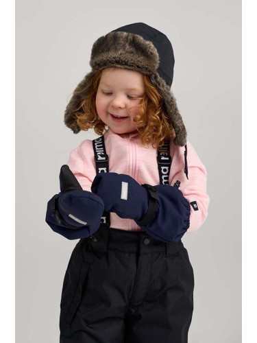 Детска шапка Reima Ilves в черно