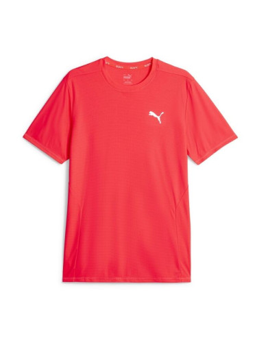 Puma RUN FAVORITE TEE Мъжка тениска, червено, размер