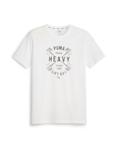 Puma GRAPHIC TEE Мъжка тениска, бяло, размер