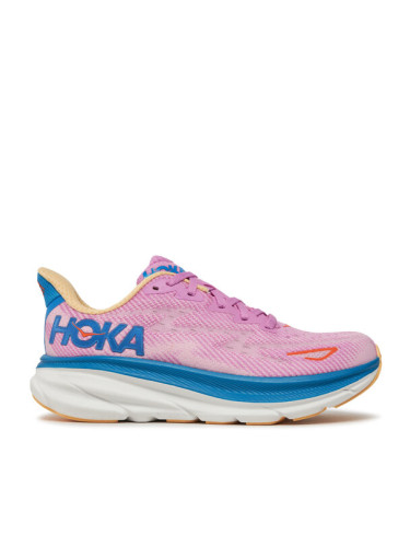 Hoka Маратонки за бягане Clifton 9 Wide 1127896 Розов