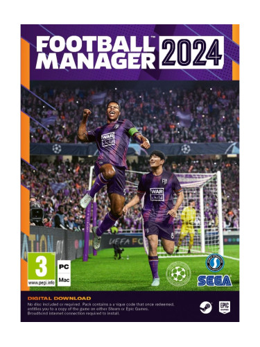 Игра Football Manager 2024 - Код в кутия за Компютър