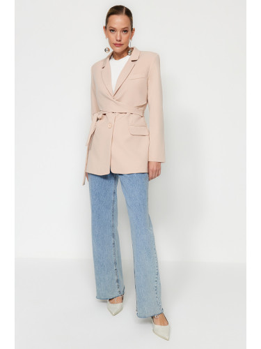 Trendyol Stone Regular Lined Woven Blazer Jacket