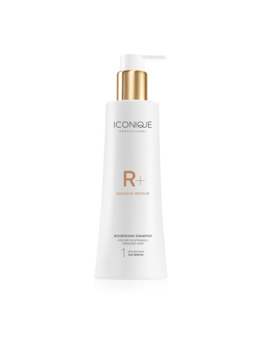 ICONIQUE Professional R+ Keratin repair Nourishing shampoo възстановяващ шампоан с кератин за суха и увредена коса 250 мл.