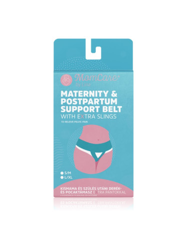 MomCare by Lina Maternity & Postpartum Support Belt поддържащ колан за бременни и родилки за намаляване на болката в таза S-M 100 cm 1 бр.