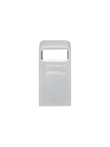 USB памет KINGSTON DataTraveler Micro, 256GB, USB-A 3.2 Gen 1, Сребрист