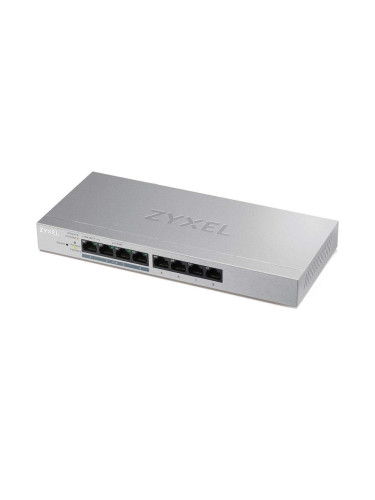 Суич ZyXEL GS-1200-8HPV2, 8 портов, Gigabit, webmanaged