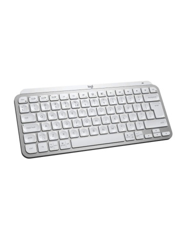 Безжична клавиатура Logitech MX Keys Mini, Bluetooth, USB-C, Pale Grey
