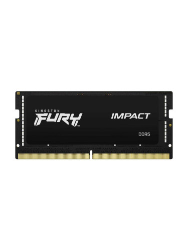 Памет Kingston FURY IMPACT, 16GB, SODIMM, DDR5, PC4-38400, 4800MHz, CL40, KF548S38IB-16