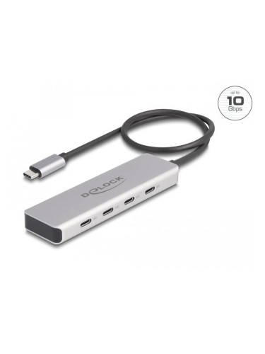 USB хъб Delock 64231, USB-C - 4 x USB-C, 10 Gbps