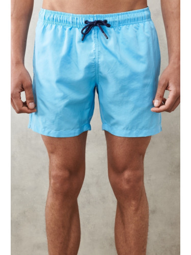AC&Co / Altınyıldız Classics Men's Blue Standard Fit Quick Dry Swimwear Marine Shorts