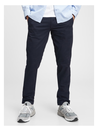 Dark blue men's trousers modern khakis slim fit GapFlex GAP