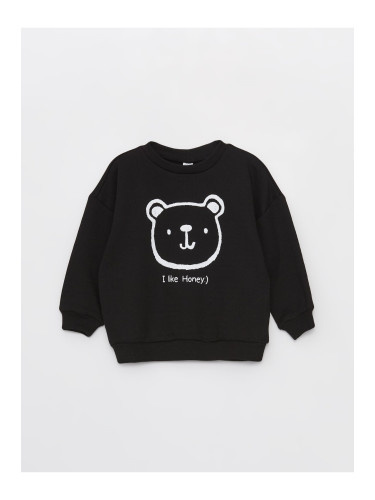 LC Waikiki Crew Neck Long Sleeve Printed Baby Boy Sweatshirt
