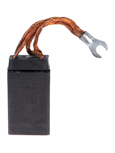 Четка въглено-графитна - двойна, D841, 2x10x32x50 mm със страничен извод, накрайник тип вилица 6 mm