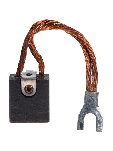 Четка въглено-графитна, 20x32x35 mm с двоен страничен извод, накрайник тип вилица 9 mm