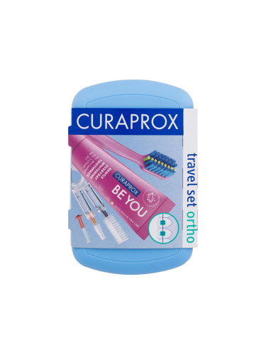 Curaprox Travel Ortho Blue Четка за зъби Комплект