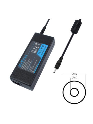 Адаптер DeTech за Samsung 40W 19V/ 2.1A 3.0*1.0 - 286