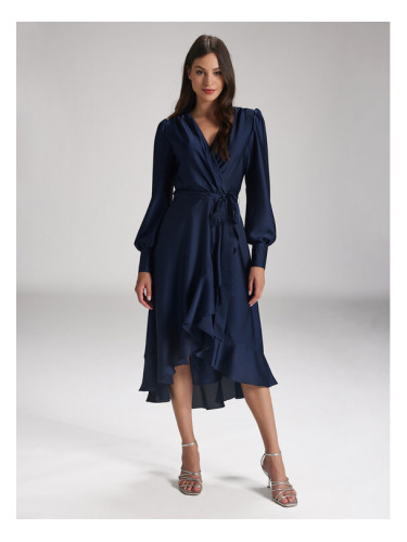 Swing Коктейлна рокля 5AE29200 Тъмносин Relaxed Fit