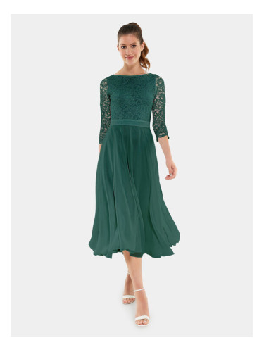 Swing Коктейлна рокля 77761710 Зелен Regular Fit