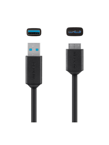 Кабел удължител Belkin USB-A (M) към USB-A (F), 4.8м, Черен