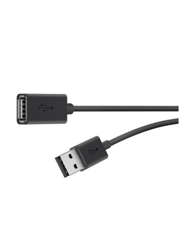 Кабел удължител Belkin USB Type-A Male към USB Type-A Female 4.8M, Черен