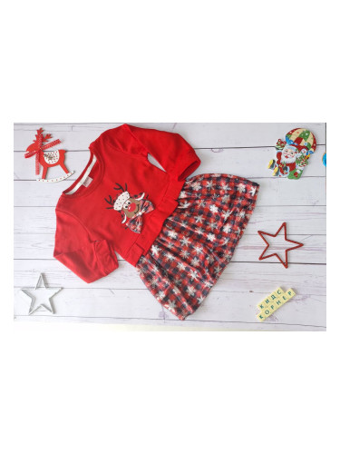 Коледна детска рокля Еленче