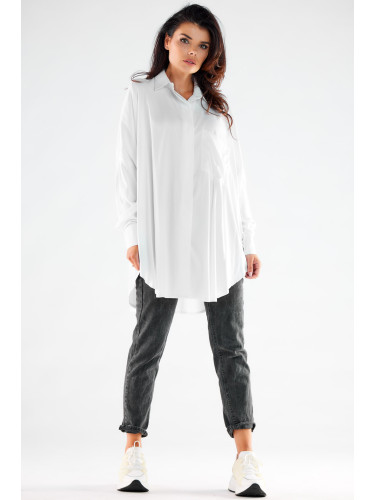 Awama Woman's Shirt A528 White
