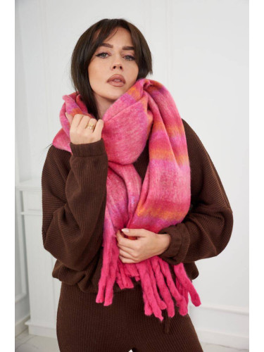 6071 Women's fuchsia scarf + pink