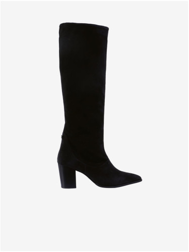 Black women's suede heeled boots Högl Dress Up